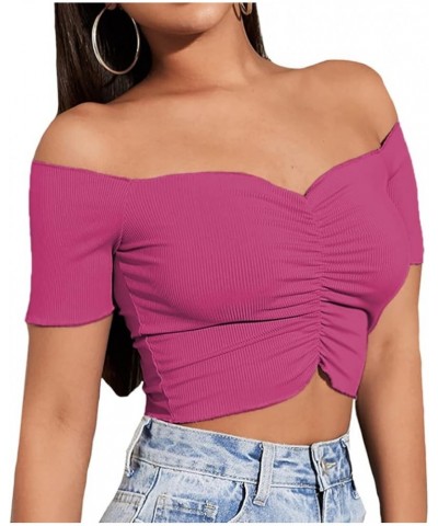 Blusa corta sexy de punto...