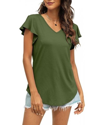 Womens Tops Summer V Neck...