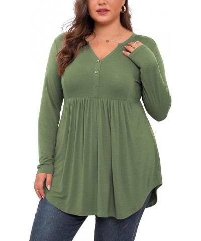 Women's Plus Size Henley...