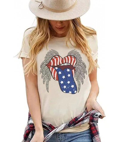 Womens American Flag Lips...